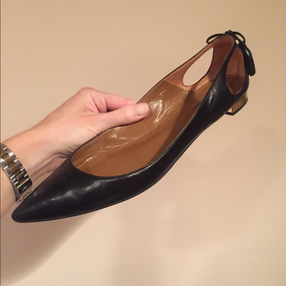 Aquazzura Forever Marilyn Flats 40.5